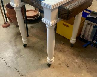 Butcher block table