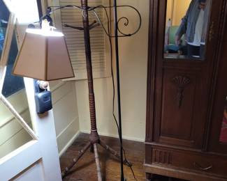 Metal floor lamp