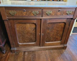 Marble top side board