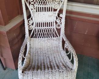 Wicker rocker
