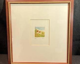 Cica Watercolor Countryside Scene Artists Proof