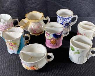 Old Foley James Kent, Staffordshire England Shaving Mugs