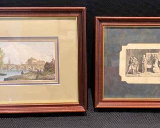 Two Vintage Paintings Not authenticated.