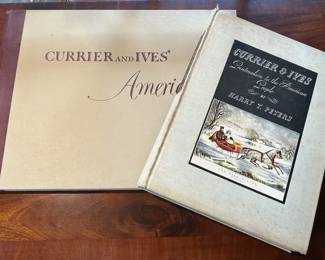 2 Hardback Currier Ives America Picture Books