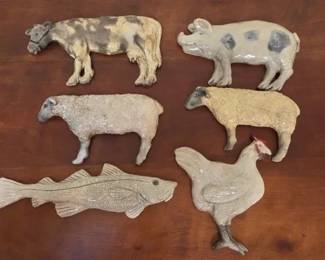 Ceramic Hanging Farm Animal Decor