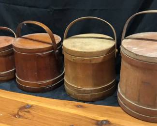 Vintage Staved Sugar Firkin Like Bucket