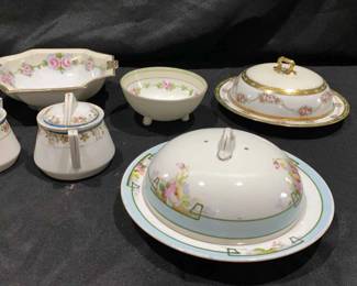 Nippon Butter Dish  Sugar Bowl And Cream Pitcher  Bowls 