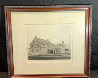 Peter Wentz Farmstead in Autumn Print Not authenticated.