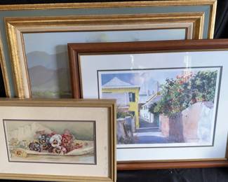 Scenic Framed Pictures Includes Diane Amos print