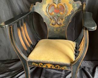 Vintage Wooden Accent Chair