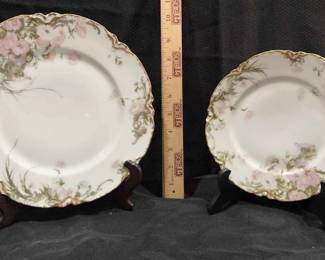 Eight Limoges China Feu de Four Large And Eight Small Plates