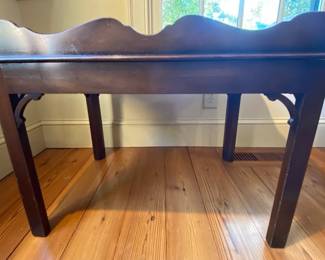 Low Sitting Vintage Tray Table On Stand 
