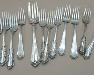Sterling Silver Forks Approx 21.6 Oz