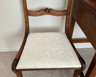 Duncan Phyfe-Style Rose Back Accent Chair