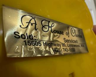 Yellow Klocker Spaniel Wall Clock