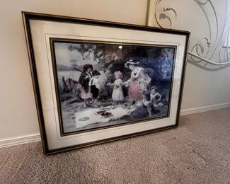 Framed & Matted Print "The Little Hostess" by Fred Morgan
