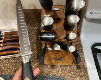 Anolon Japanese Steel Kitchen Knives & Block
