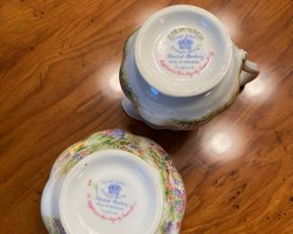 Royal Albert Kentish Rockery Sugar Bowl and Creamer Pitcher
