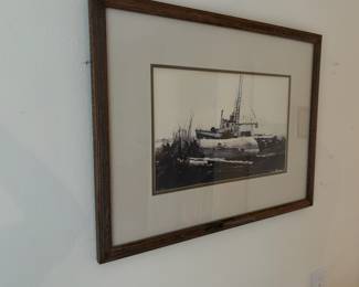 Framed & Matted Watercolor Print "A Stillness" by Thomas William Jones
