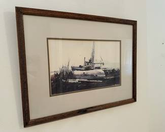 Framed & Matted Watercolor Print "A Stillness" by Thomas William Jones