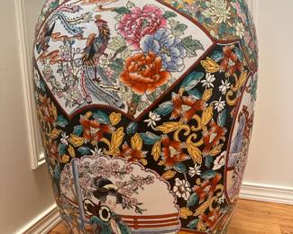 Chinese Satsuma Porcelain Floor Vase