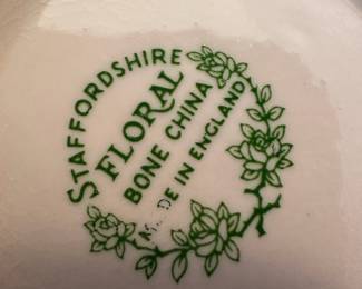 Staffordshire Bone China Flower Basket
