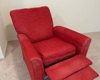 La-Z-Boy Red Upholstered Recliner