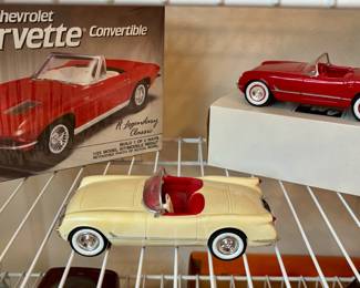 AMT-ERTL 1963 Chevy Corvette Sting Ray Convertible Car, AMT-ERTL 1955 Chevrolet Corvette Model Car, AMT-ERTL 1953 Chevrolet Corvette Model Car