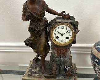 French Figural Mantel Clock