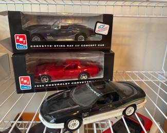 AMT-ERTL Corvette Sting Ray III Concept Car Model Car, AMT/ERTL 1995 Chevrolet Corvette Last ZR-1 Model Car, Monogram 1993 Camaro Z28 Model Car