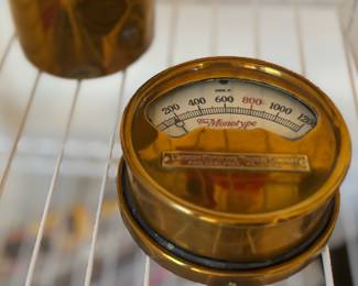 Lanston Monotype Machine Co. Brass Temperature Gauge
