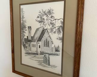 Framed & Matted Chapel Print by Michael Duncan
