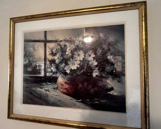 Framed & Matted Print "Daisies by the Window" by George Bjorkland
