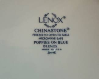 Lenox Chinastone "Poppies on Blue" Dinnerware Set