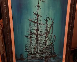 Framed Nautical Painting by Brittini