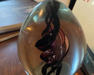 Blown Art Glass Paperweight