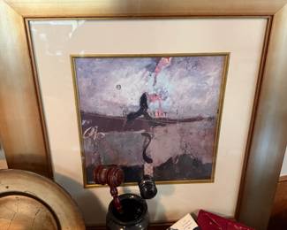 Framed & Matted Print "Abstract Variation 29" by T.L. Lange