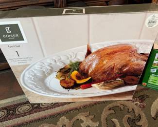 Gibson Home "Fruitful" Oval Platter