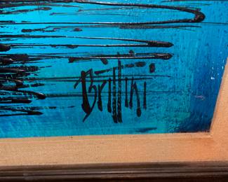 Framed Nautical Painting by Brittini