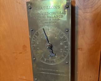 Chatillon's Improved Circular Spring Balance 30 Ib Scale