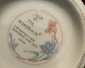 1980s Sango "Bordeaux" Dinnerware Set