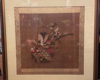 Japanese Floral Basket Print