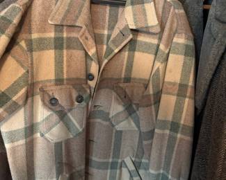 Montana Woolen Shop Men's Plaid Wool Button Up Shirt