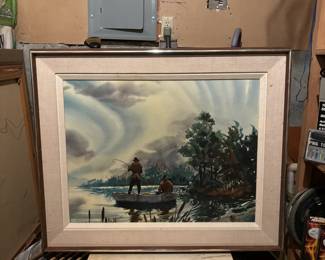 Framed Watercolor Print "Perfect Morning" by John Pike 
