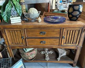 Kathy Ireland vintage Mission style sideboard