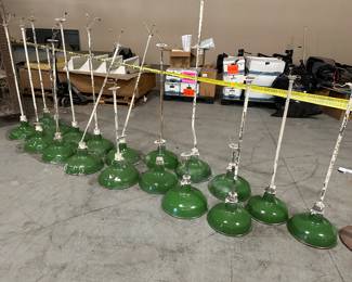 Antique light fixtures from the old Chamberlain building downtown 