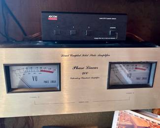 Adcom GFS-3 Speaker Selector, Phase Linear 400 Stereo Power Amplifier