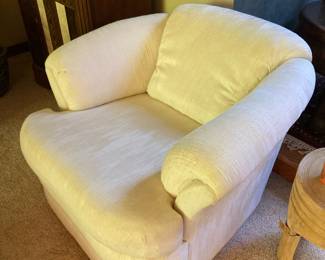 Pair of Cream Slyter Magnuson Barrel Chairs