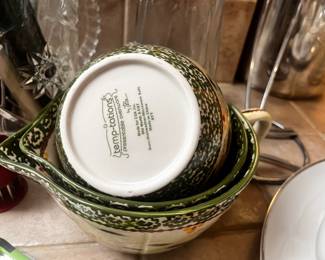 Temptations Old World Mixing Bowl Set with Pour Spouts