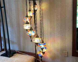 9 Globe Turkish Style Floor Lamp